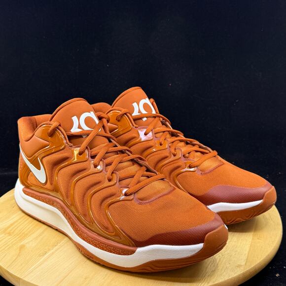 Rare KD17 TB Promo Desert Orange Texas Basketball Shoes HJ7387-801 Mens Size 13 main image 5